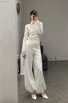 SWAYING/KNIT plain leggings SW23AW3B02 white PS67